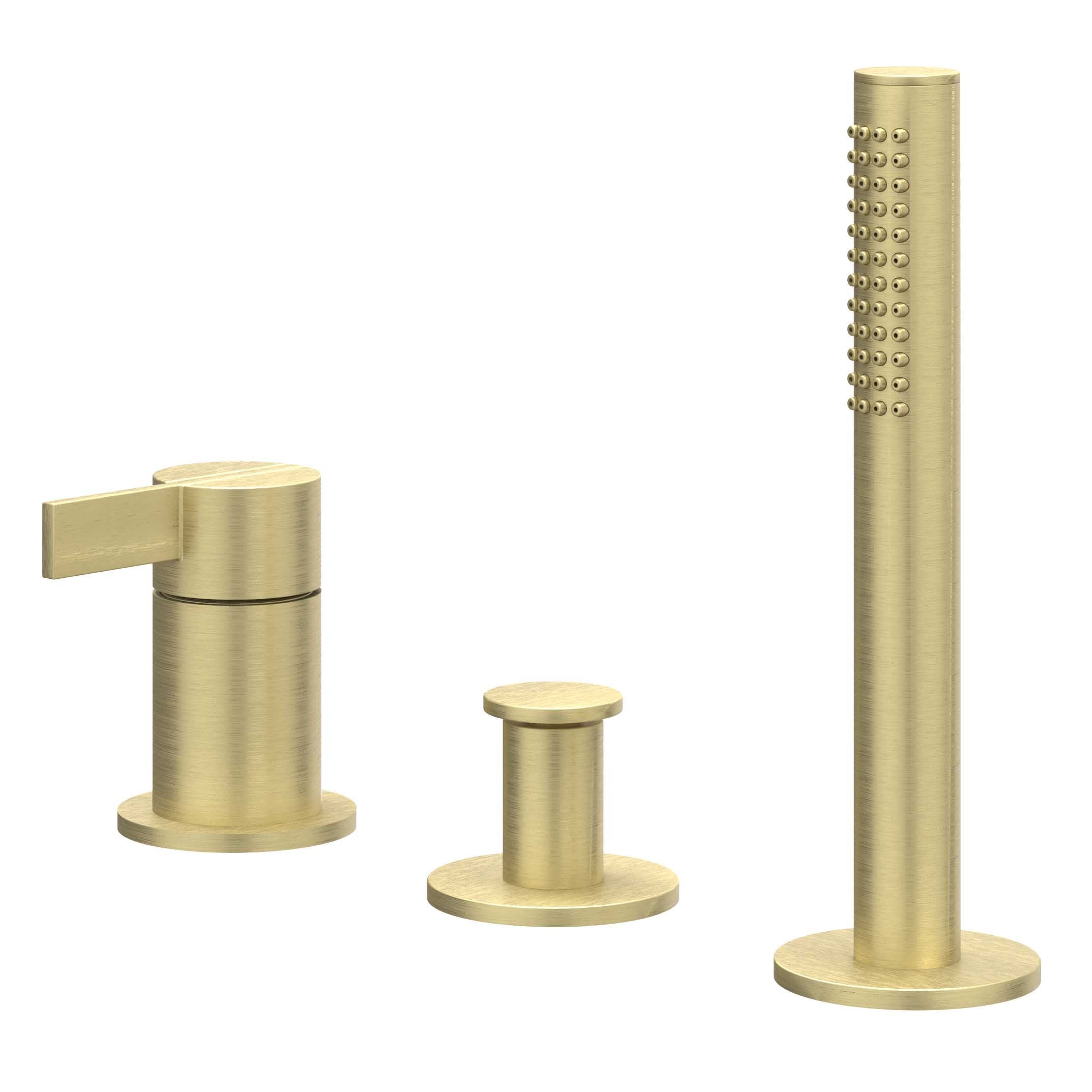 IVY Pact badrandcombinatie 3-gats - geborsteld mat goud PVD