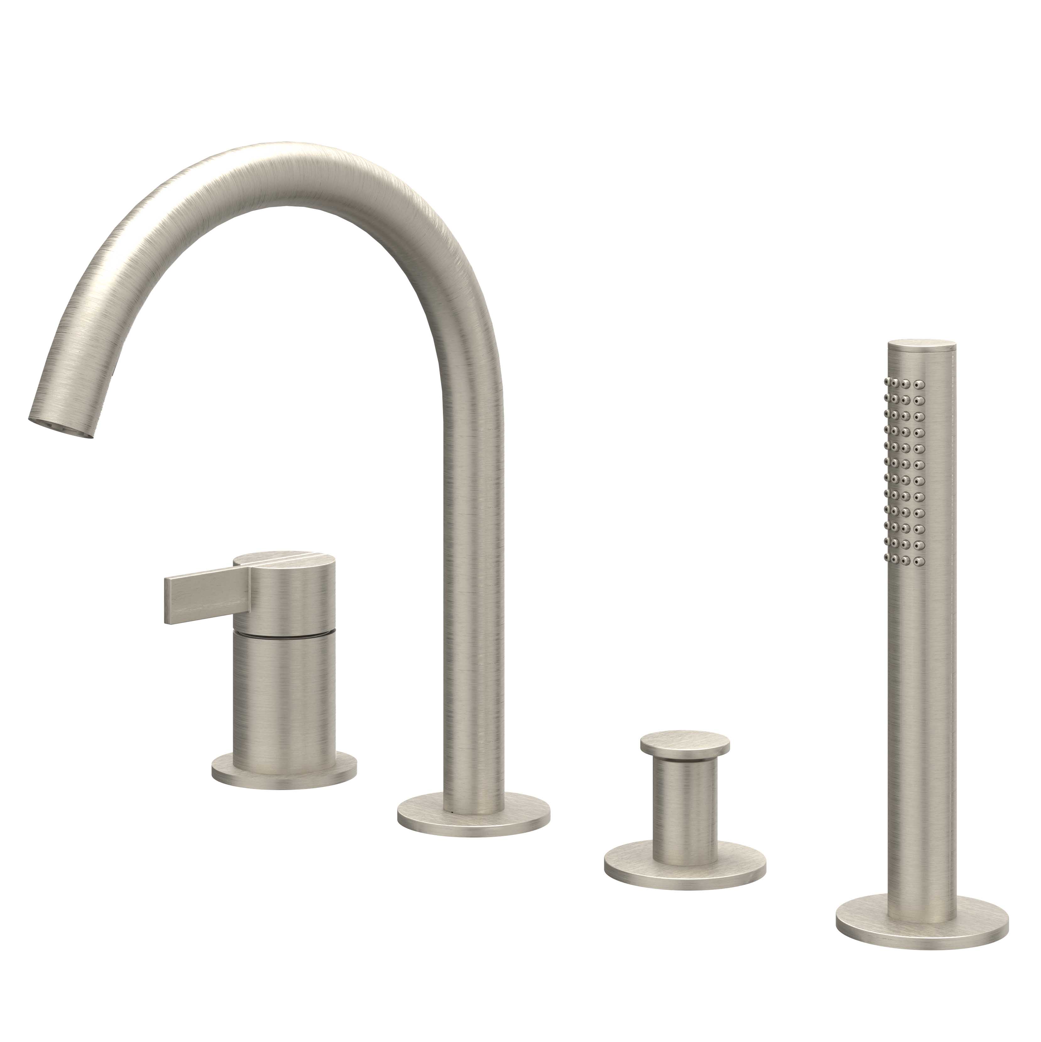 IVY Pact badrandcombinatie 4-gats - geborsteld nickel PVD