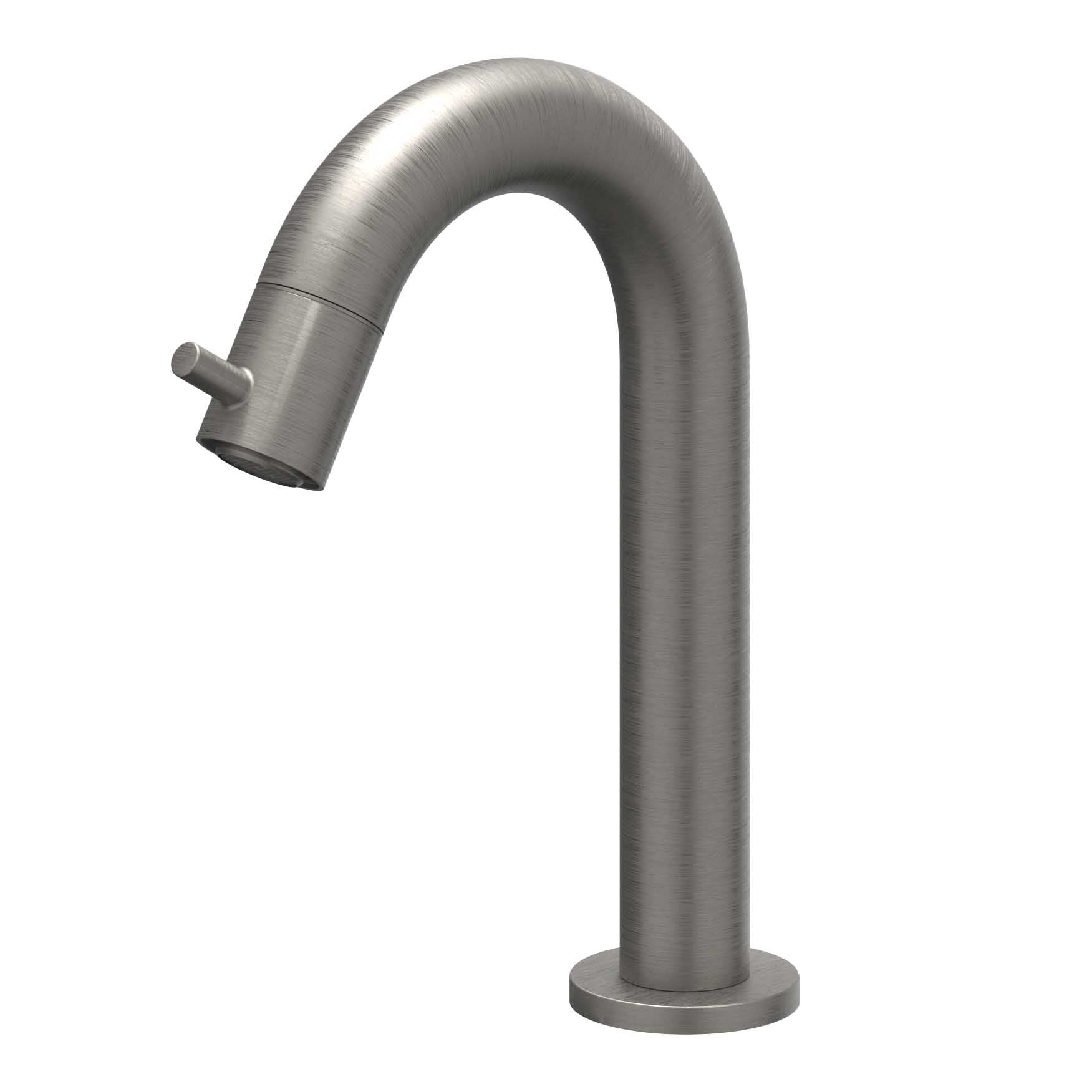 IVY Bond fonteinkraan gebogen - geborsteld metal black PVD