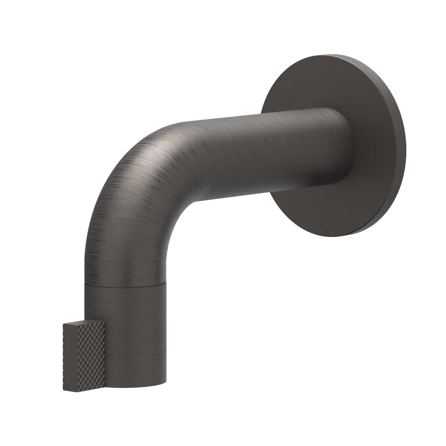IVY Tribe wandfonteinkraan 10cm RVS 316 - geborsteld carbon black PVD