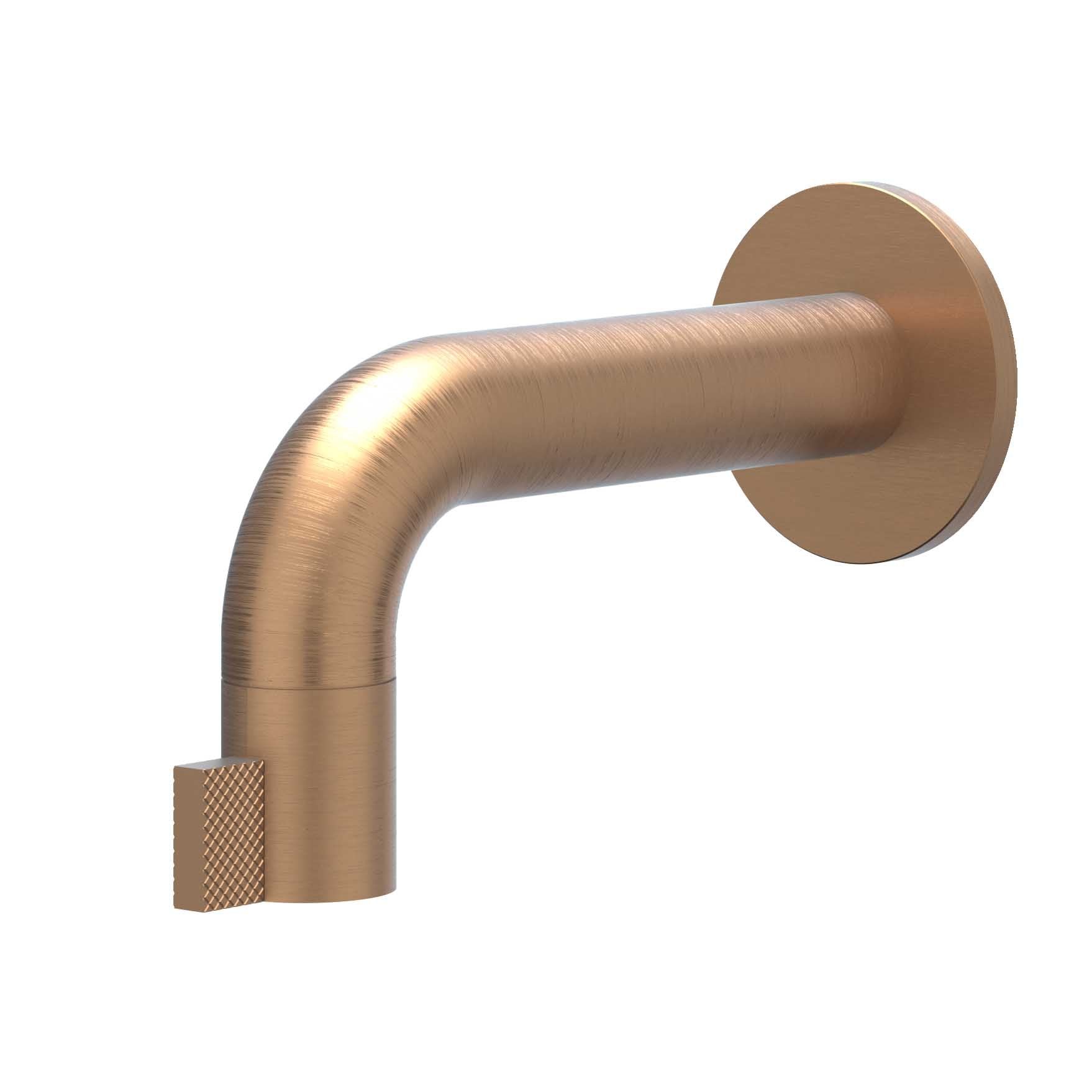 IVY Tribe wandfonteinkraan 12,5cm RVS 316 - geborsteld mat koper PVD
