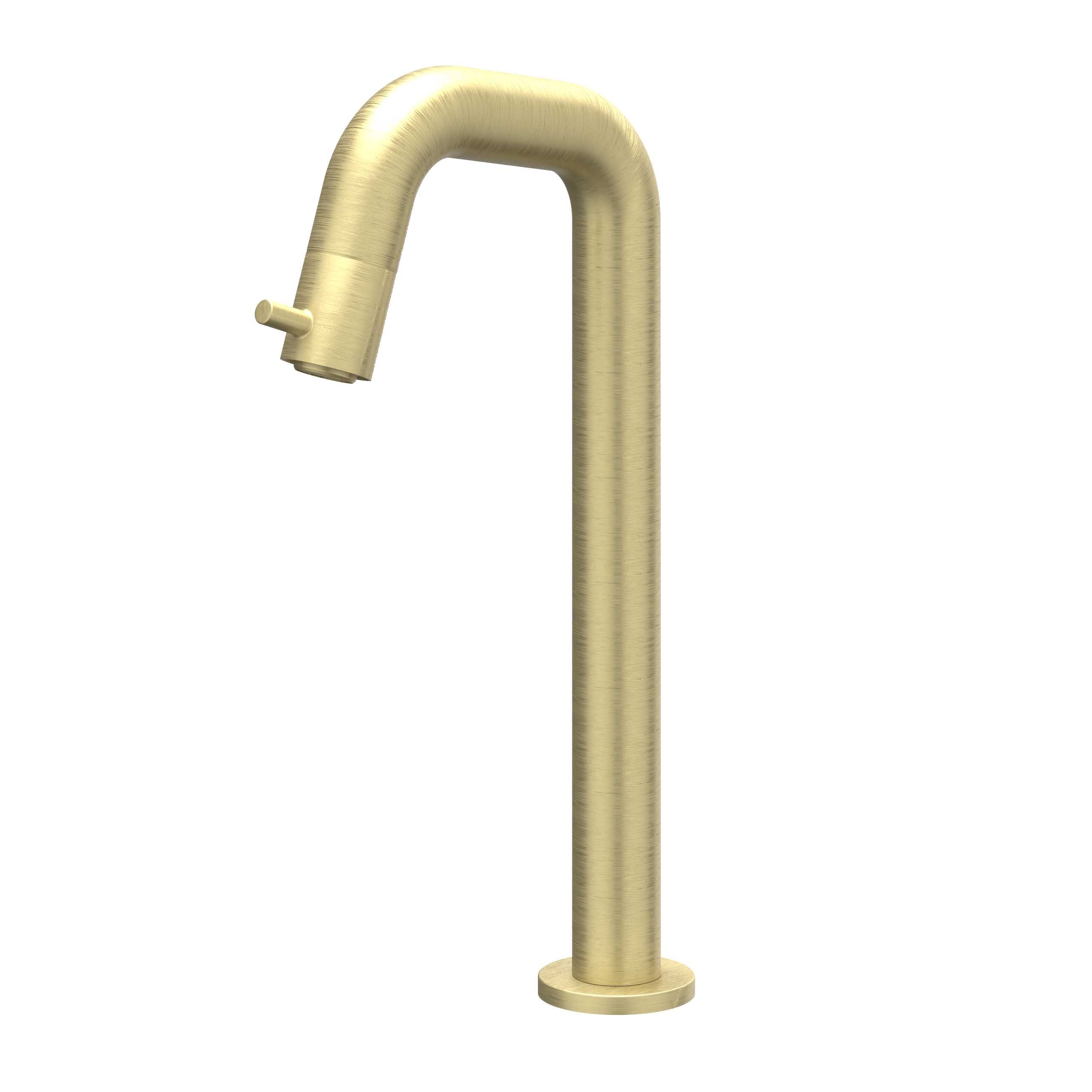 IVY Bond fonteinkraan contour verhoogd - model L - geborsteld mat goud PVD