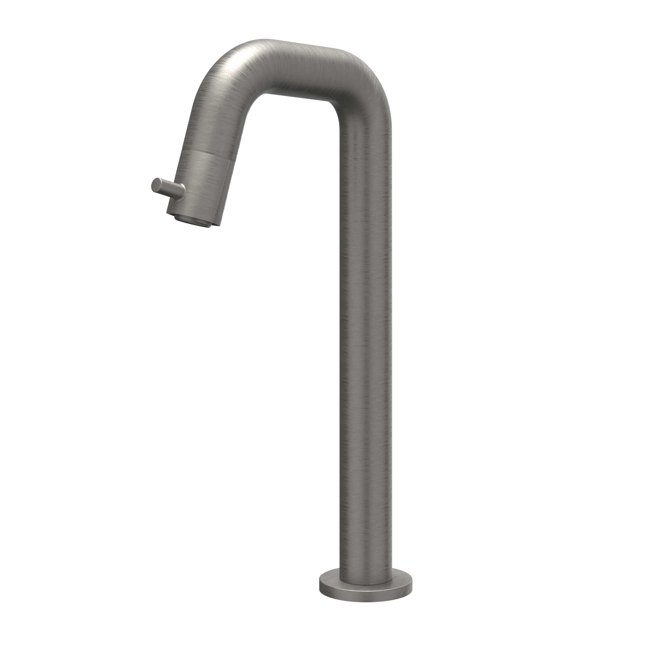 IVY Bond fonteinkraan contour verhoogd - model L - geborsteld metal black PVD