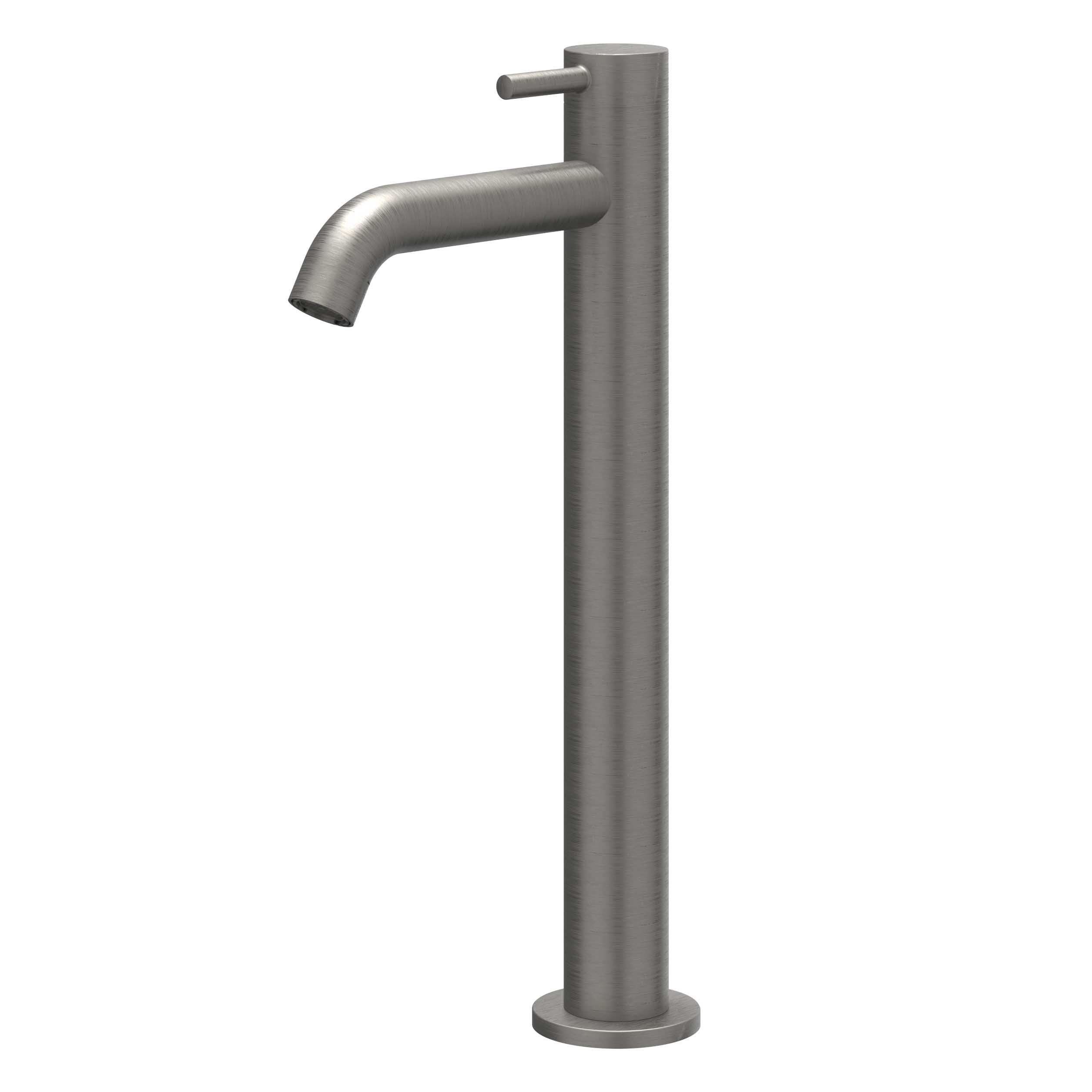 IVY Bond fonteinkraan verhoogd - model L - geborsteld metal black PVD