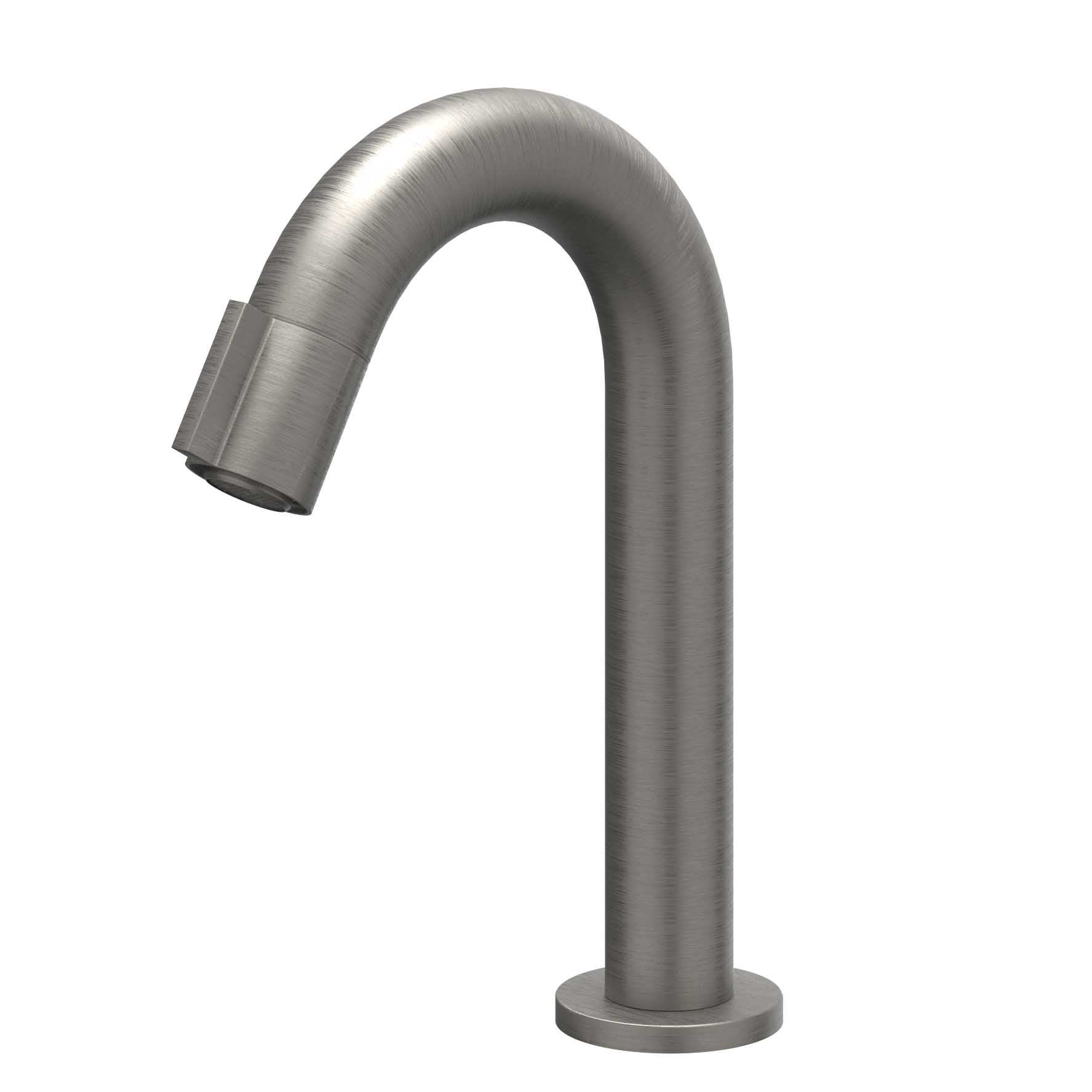 IVY Pact fonteinkraan gebogen - geborsteld metal black PVD