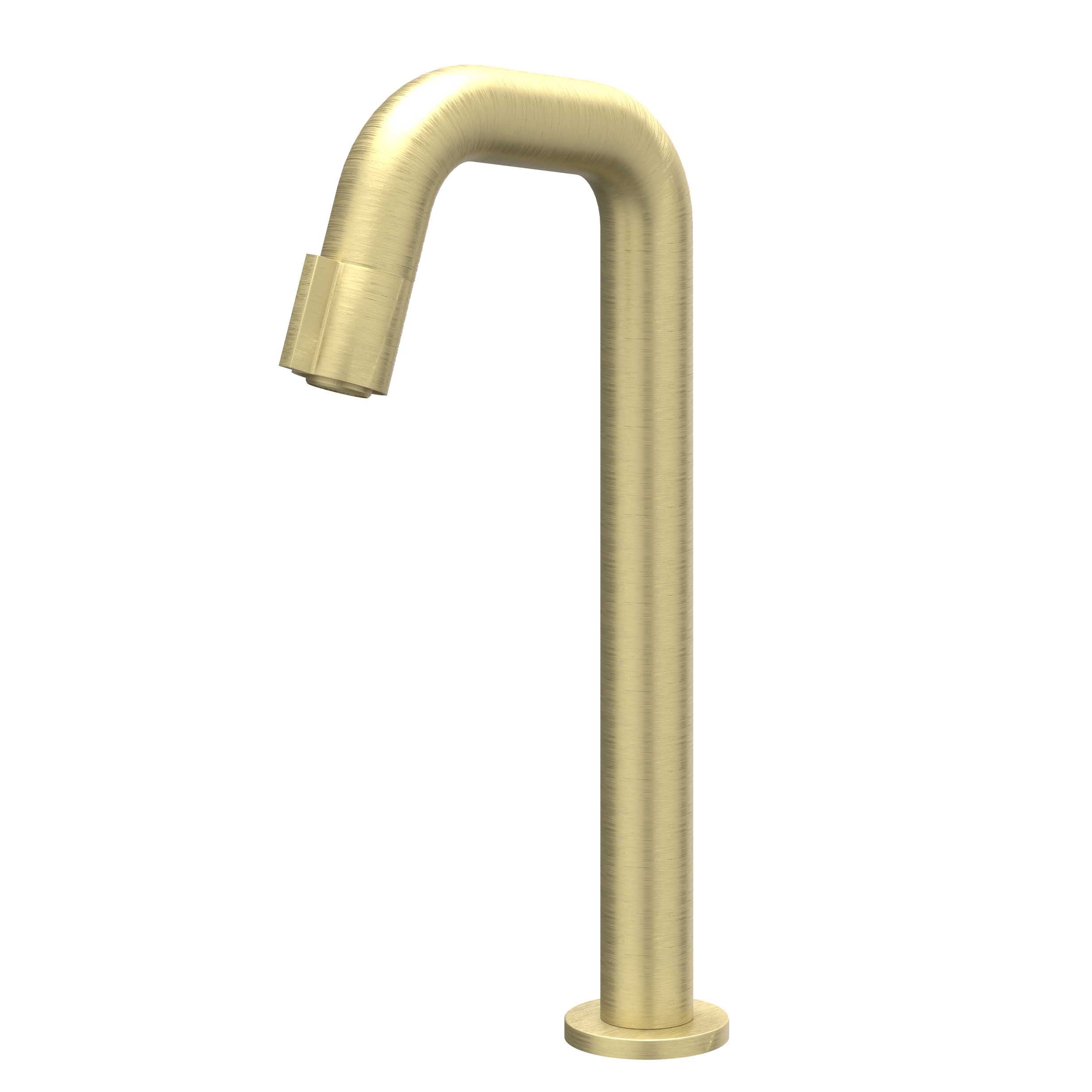 IVY Pact fonteinkraan contour verhoogd - model L - geborsteld mat goud PVD