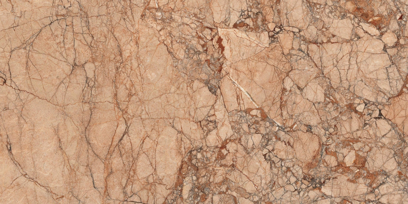 Ragno, Incanto - R8RZ - Breccia Pernice, Glossy, 60x120cm, 6.00mm, Rett.