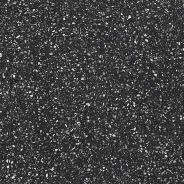 Ceramica Magica, Arte Terrazzo - MAARTE0360N - Black, Matt, 60x60cm, 9.00mm, Rett.