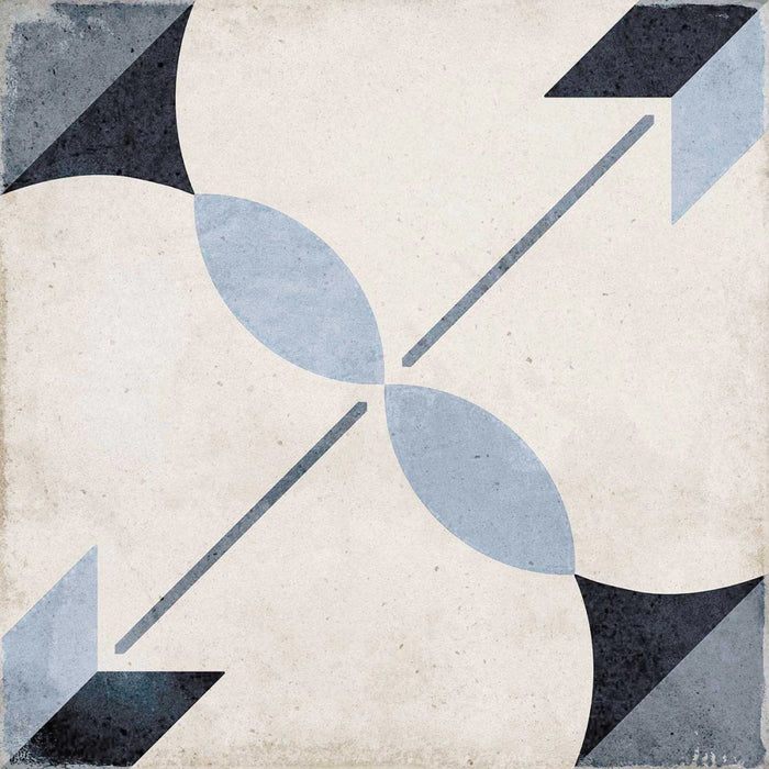 Equipe Ceramicas, Art Nouveau - 24411---Arcade-Blue,-Matt,-20x20cm,-9.00mm,-Rett.