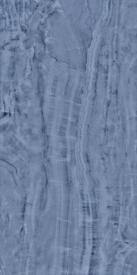 Technolam, Marmi Pregiati - Onice Blu, Naturale, 160x320cm, 6.00mm, Rett.