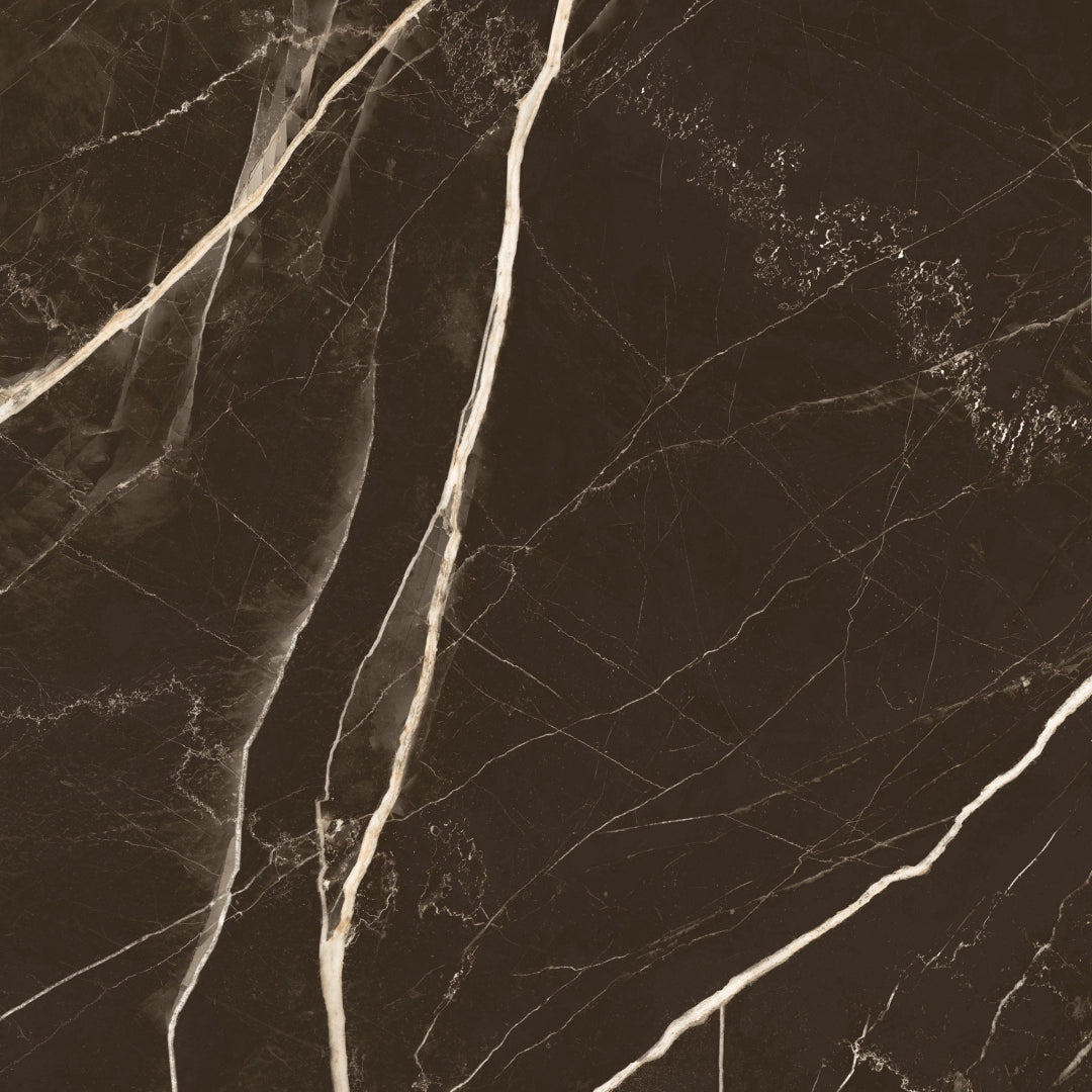 Love Tiles, Majestic - Calacatta Black, Matt, 80x80cm, 9.00mm, Rett.
