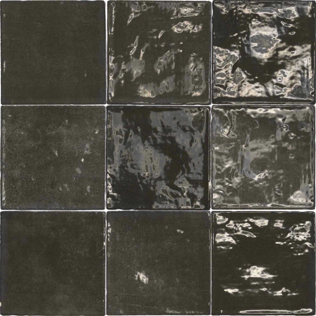 Class Tile, Mycolors - CEMYC010004 - Charcoal, Natural, 10x10cm, 10.00mm, Rett.