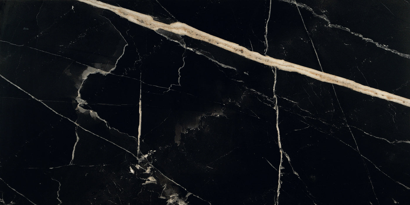 Ceramica Fioranese, Sound Of Marble - M4367LR - Nero Fondo, Polished, 30x60cm, 10.00mm, Rett.