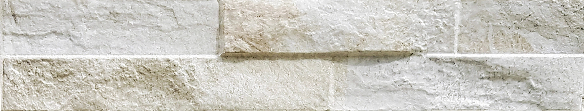 Walls&More by Keradom, Rock - Q501 - Cream, Naturale, 7.5x38.5cm, 10.00mm
