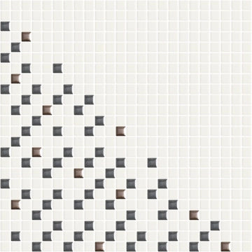 Appiani, Metrica - PARA 002 - Parallele 02 Dark Grey/Ghiaccio/Rame, Naturale (1.2x1.2), 30x30cm, 7.20mm