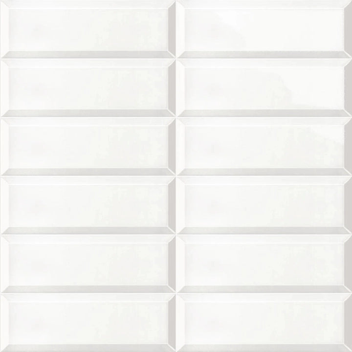 Mainzu, Solid White - Blanco , Brillo, 10x30cm, 10.00mm