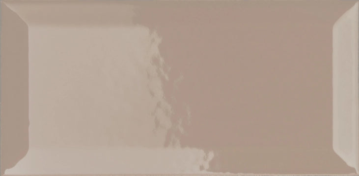 Ceramica Vogue, Bisello - RAL 7044 - Tortora, Lucida, 10x20cm, 7.00mm