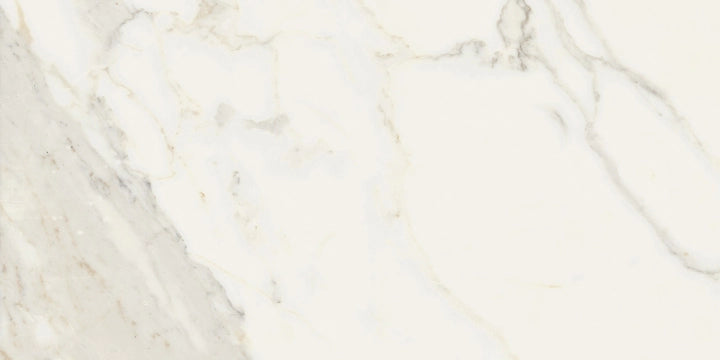 Ceramica Fioranese, Marmorea - MM712LR - Bianco Calacatta Effect, Polished, 74x148cm, 10.00mm, Rett.