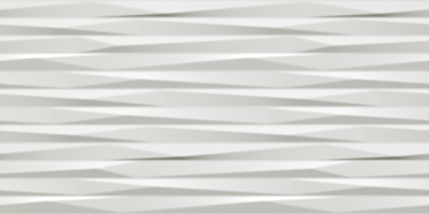 Atlas Concorde, 3d Wall Design - 8DBW - Multi-faceted 3d Blade White, Matt, 40x80cm, 9.00mm