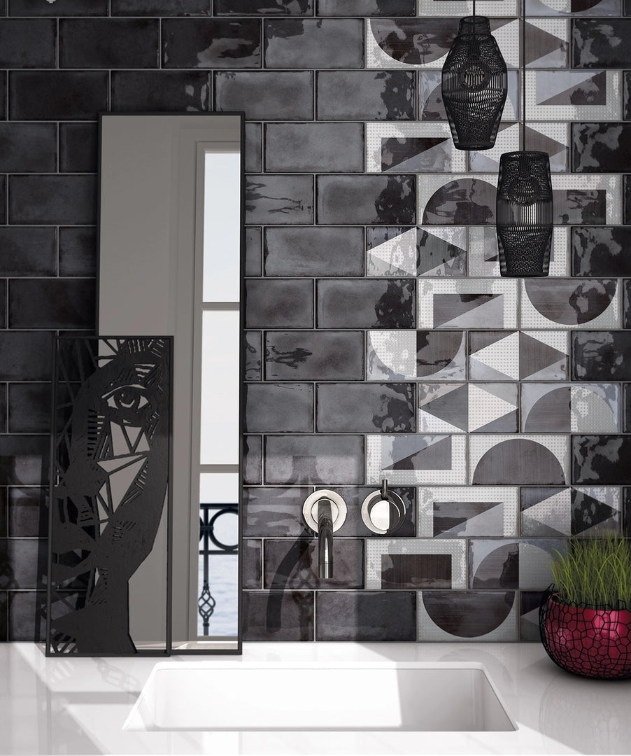 Equipe Ceramicas, Splendours - 23968---Grey,-Lucido,-15x15cm,-9.00mm,-Rett.