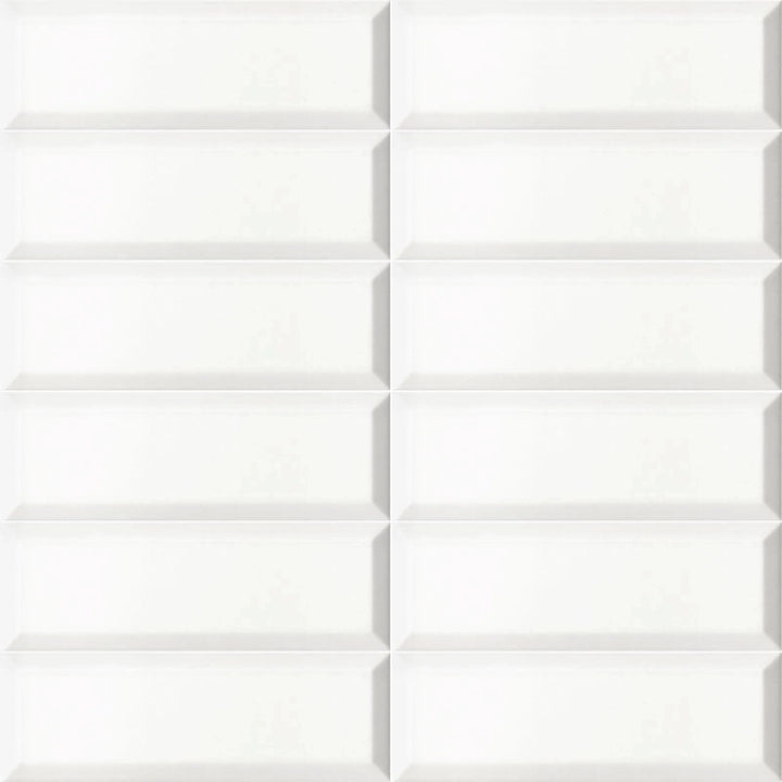 Mainzu, Solid White - Blanco , Mate, 10x30cm, 10.00mm