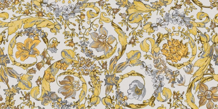 Versace Tiles, Icons - PF60011025 - Baroc Whgol, Naturale, 60x120cm, 10.00mm, Rett.