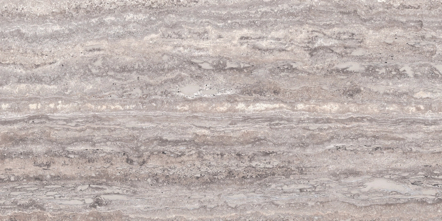 Ragno, Realstone Travertino - RCAD - Vein Titanio, Matt, 60x120cm, 9.00mm, Rett.