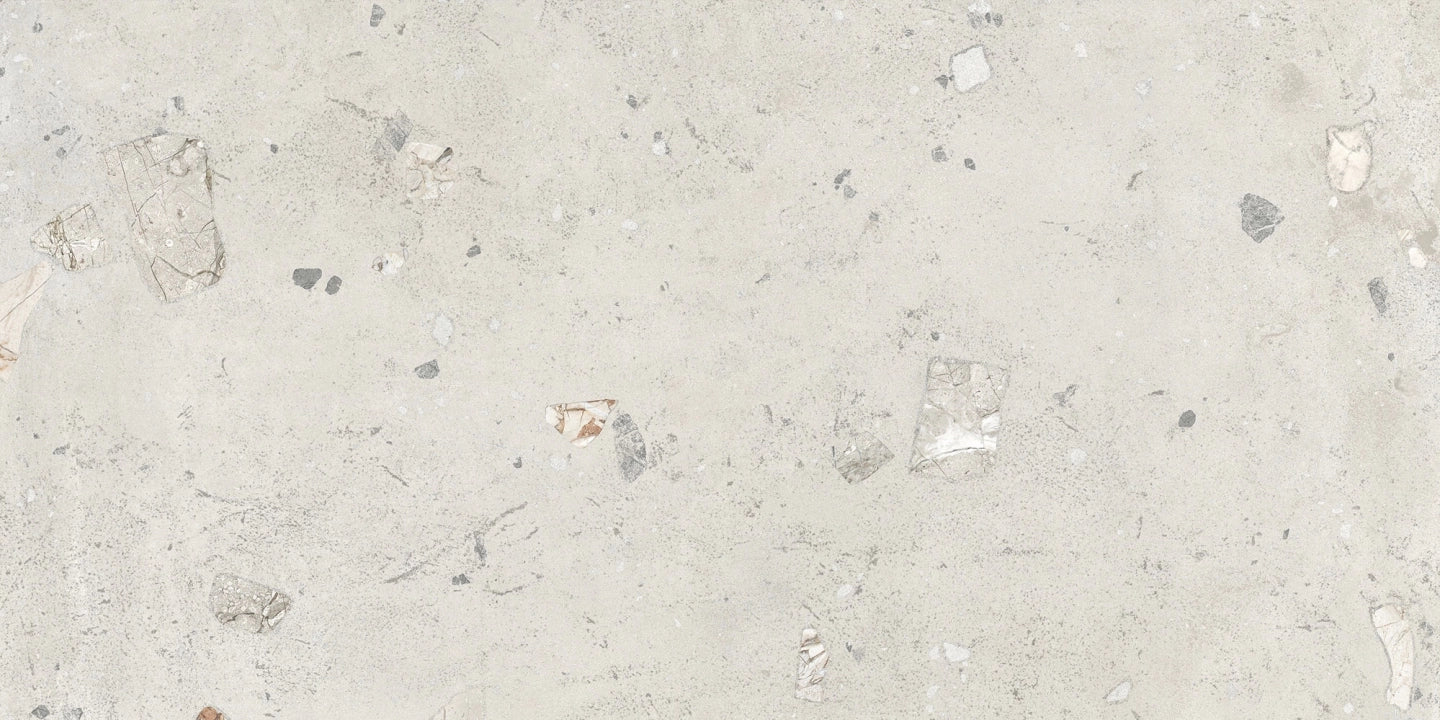Italgraniti, I Cementi - FL01BAC - White Ciottolo, StrideUp, 60x120cm, 9.00mm, Rett.