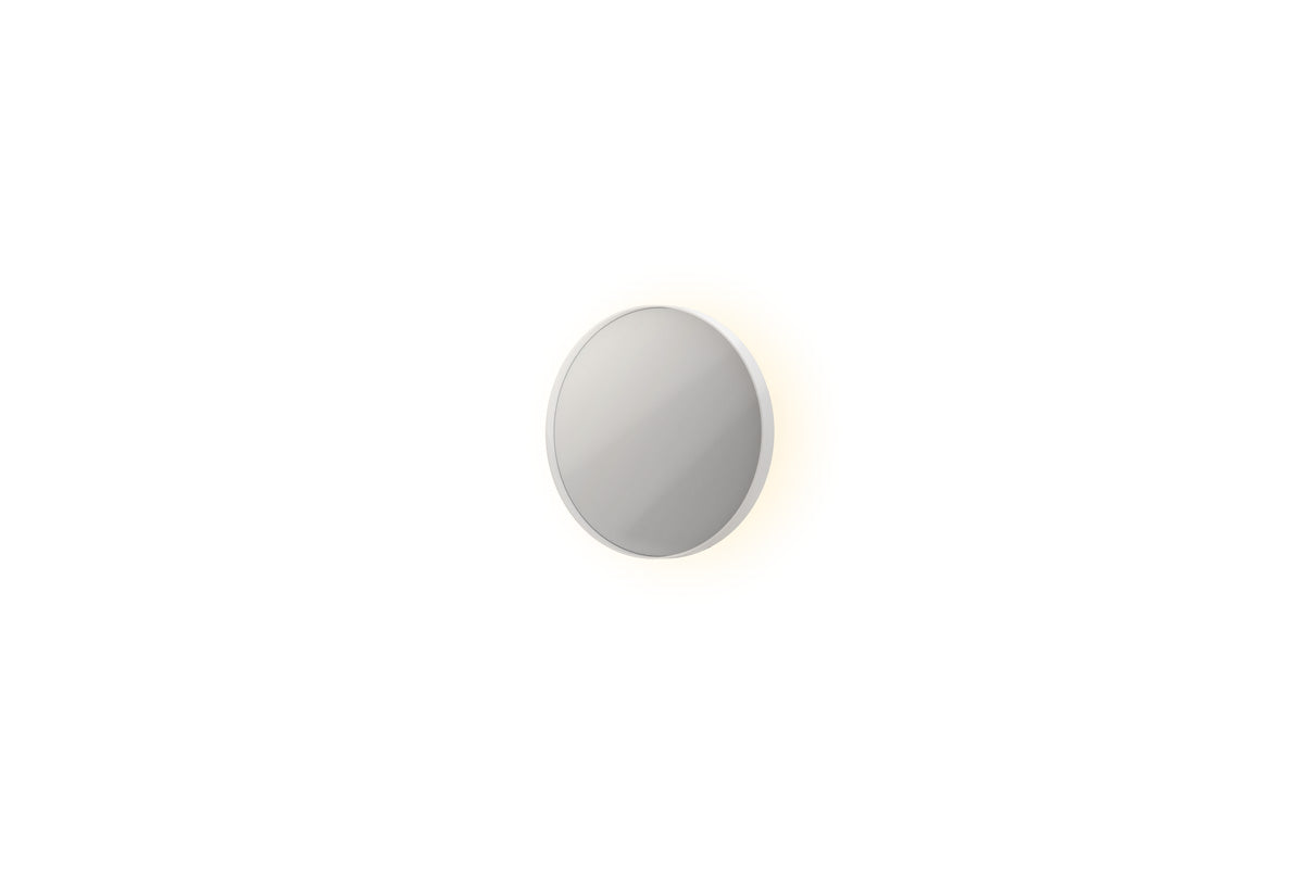 Ink SP17 spiegel rond in kader 40cm indirecte LED - mat wit