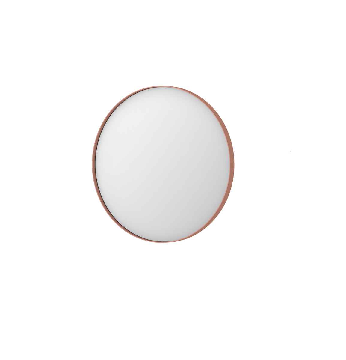 Ink SP15 spiegel rond in kader 60cm - geborsteld koper