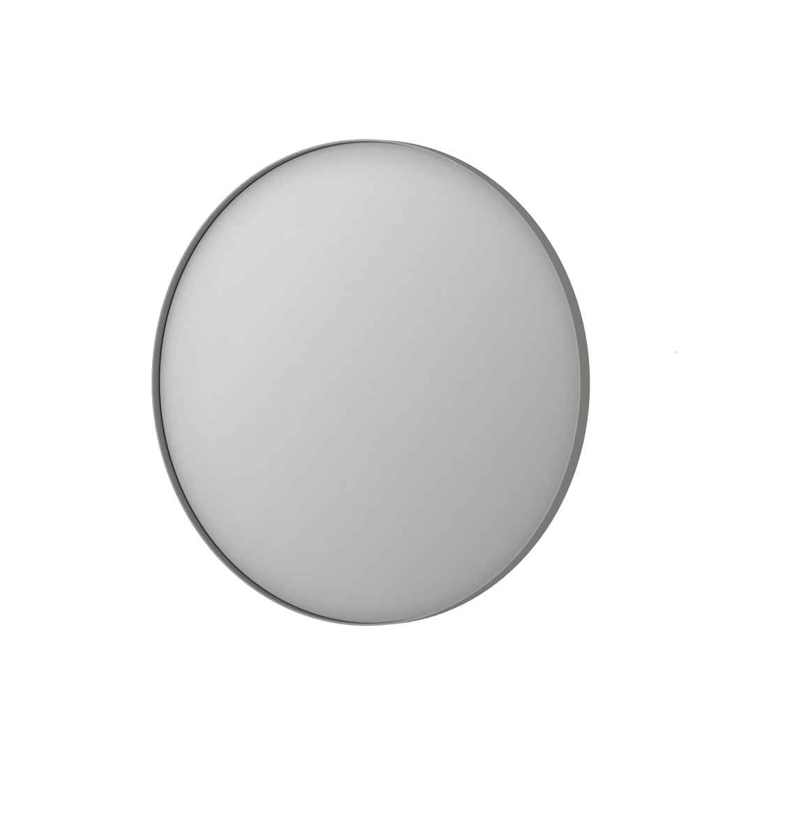 Ink SP15 spiegel rond in kader 80cm - geborsteld RVS