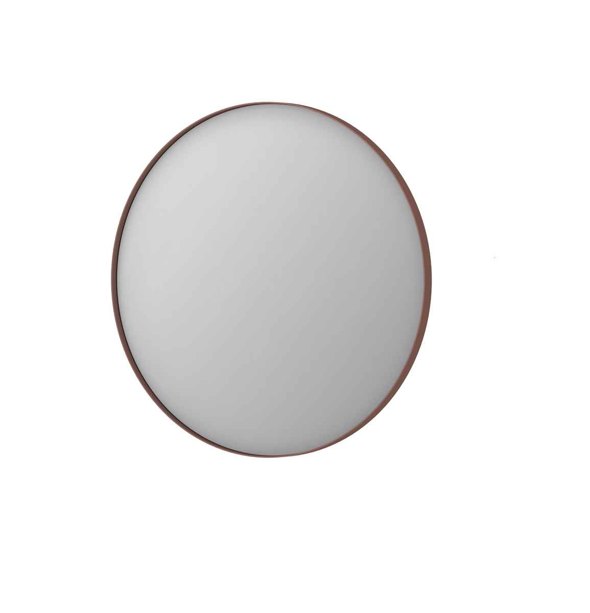 Ink SP15 spiegel rond in kader 80cm - geborsteld koper