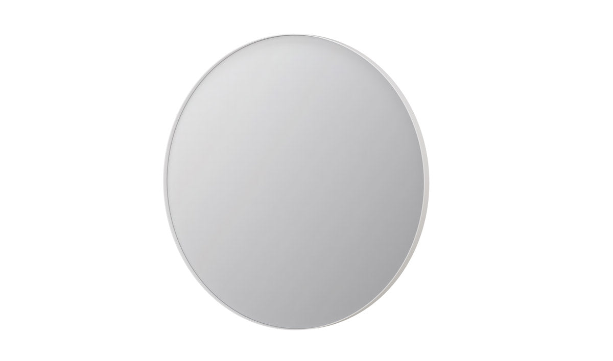 Ink SP15 spiegel rond in kader 100cm - mat wit