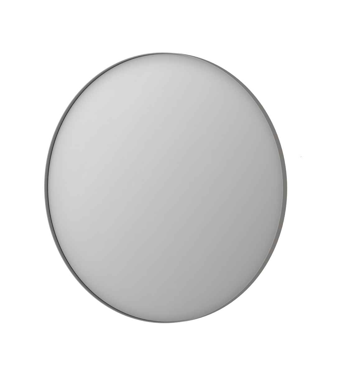 Ink SP15 spiegel rond in kader 100cm - geborsteld RVS