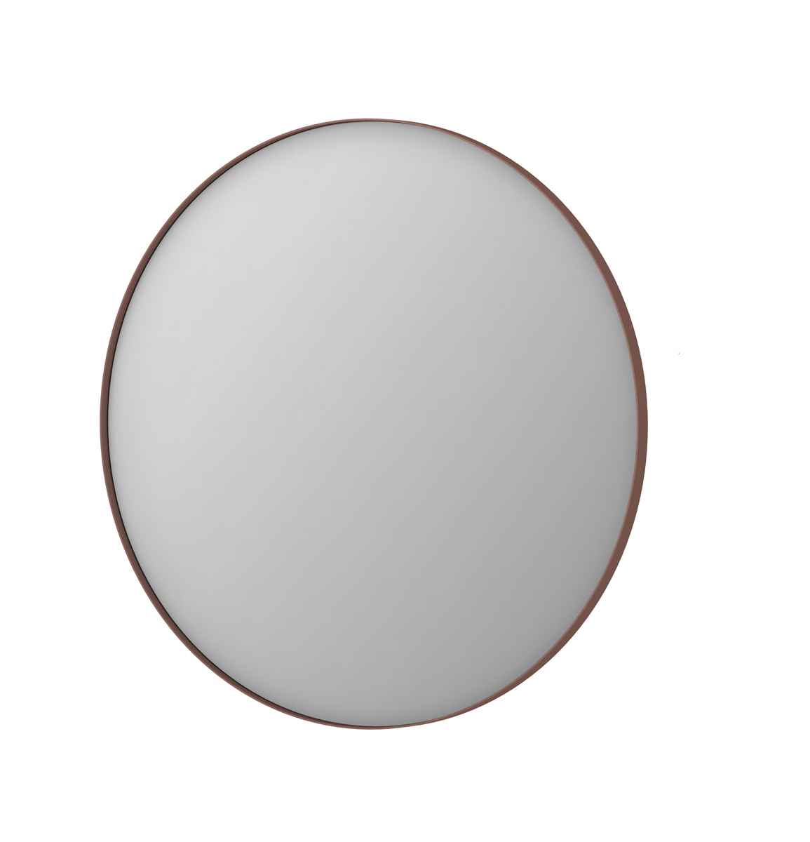 Ink SP15 spiegel rond in kader 100cm - geborsteld koper