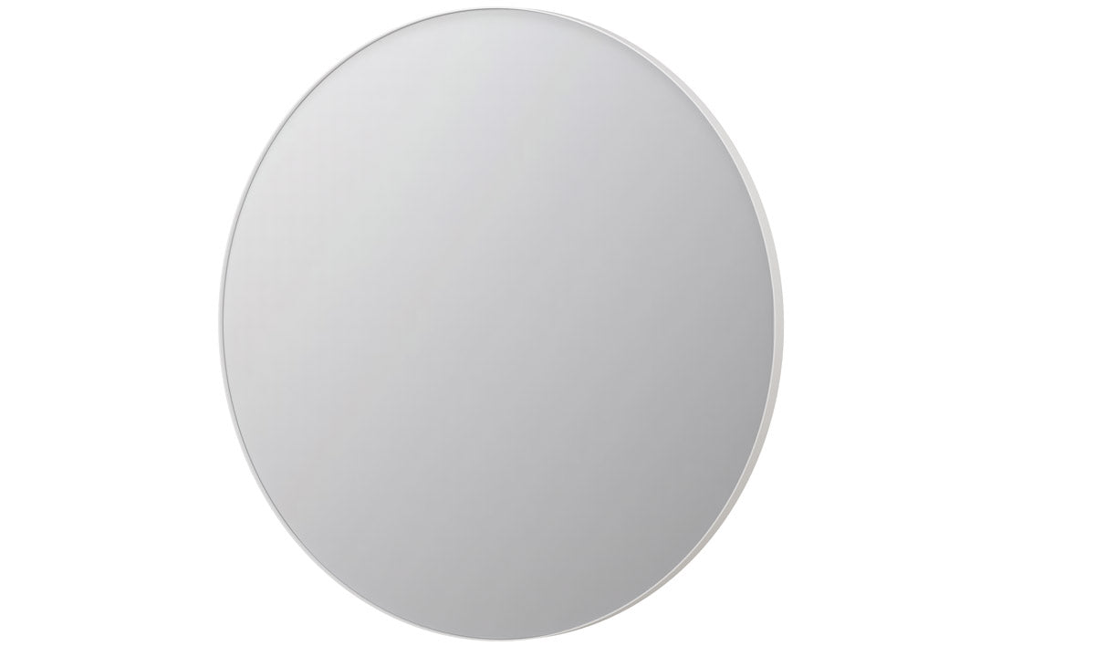 Ink SP15 spiegel rond in kader 120cm - mat wit