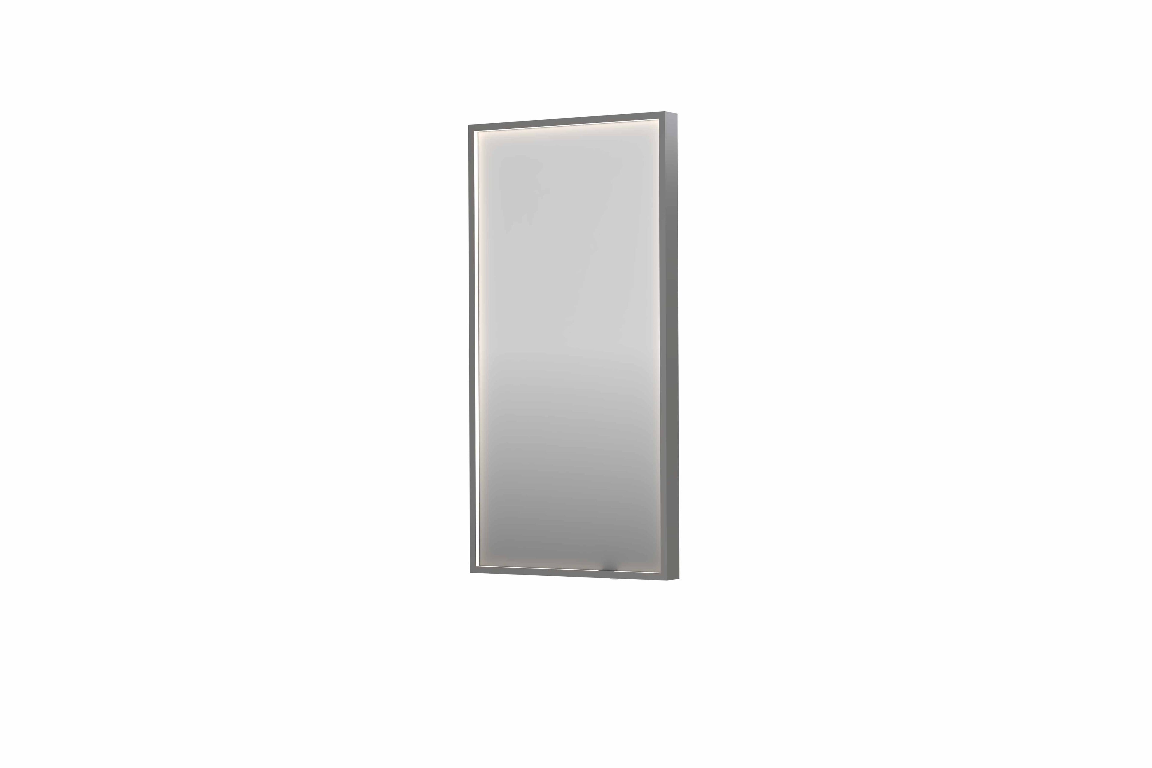 Ink SP19 spiegel in kader 40x80cm directe LED verlichting rondom - geborsteld RVS