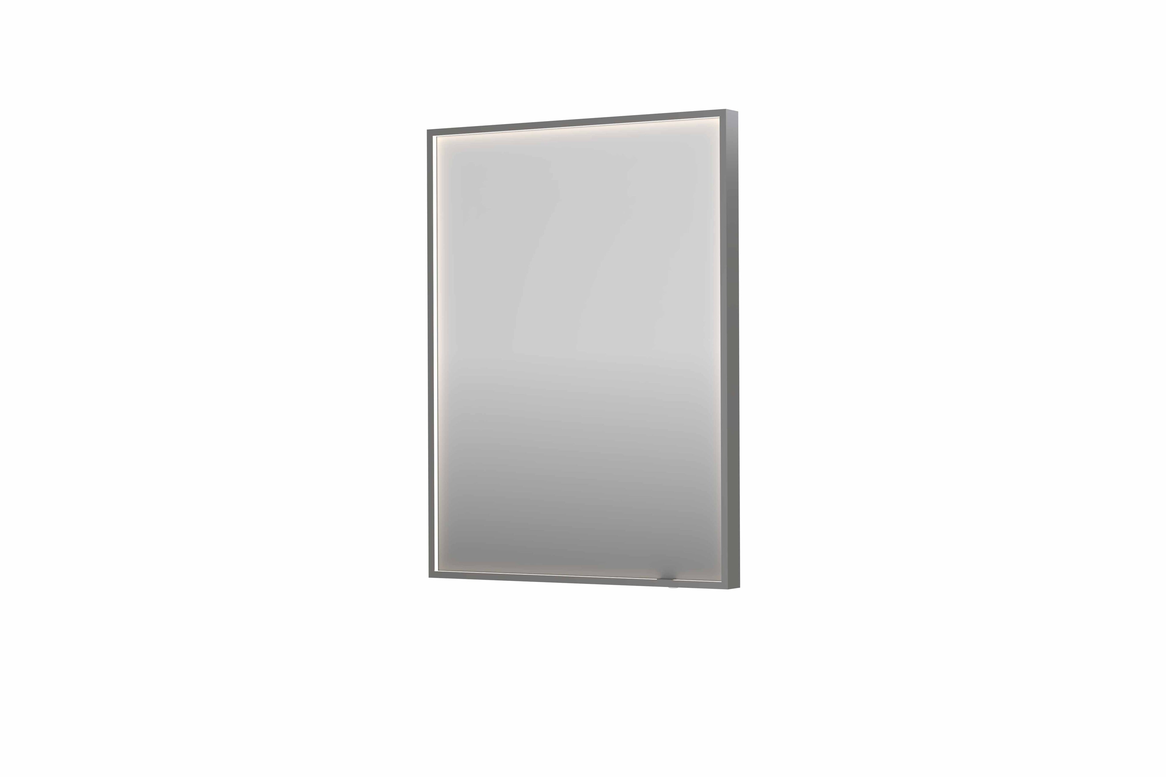 Ink SP19 spiegel in kader 60x80cm directe LED verlichting rondom - geborsteld RVS