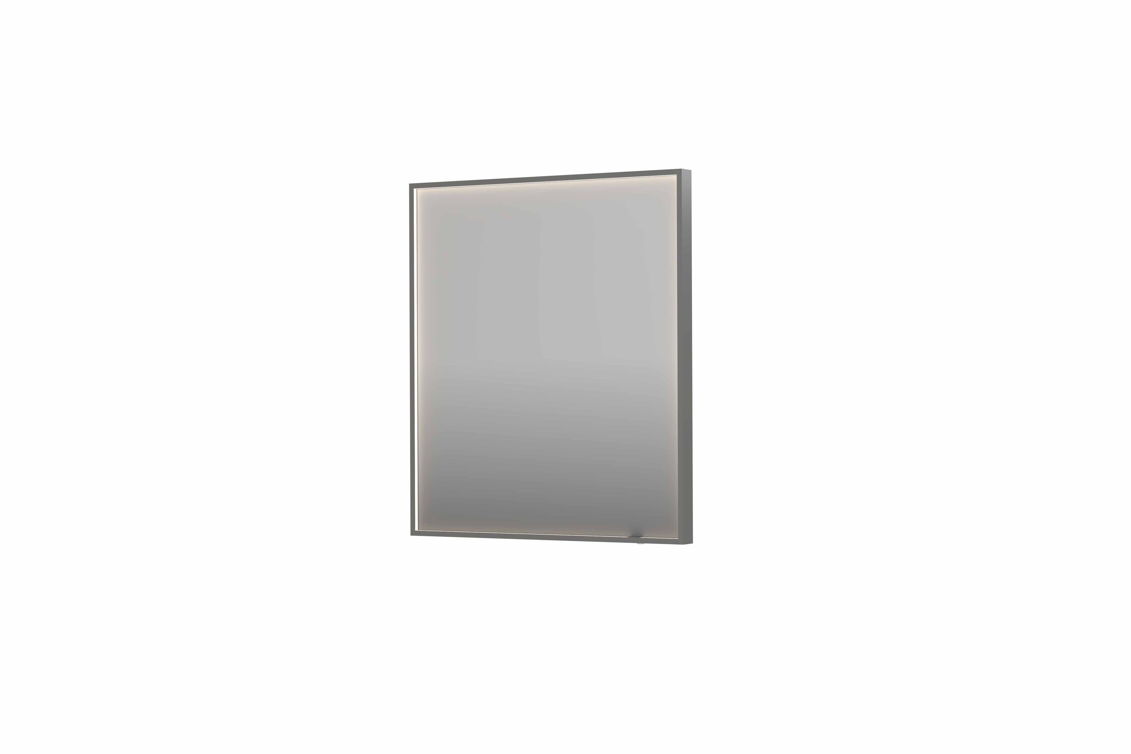 Ink SP19 spiegel in kader 70x80cm directe LED verlichting rondom - geborsteld RVS