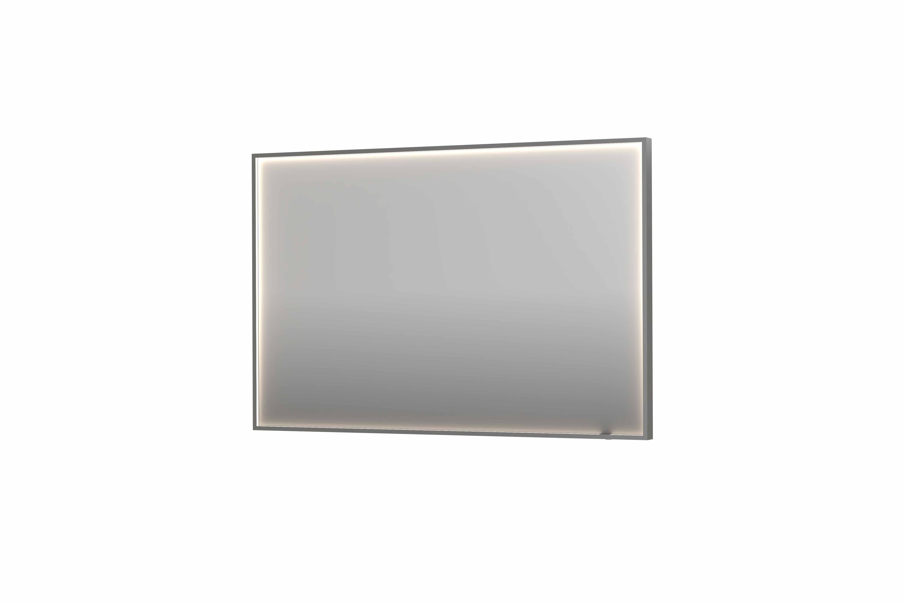 Ink SP19 spiegel in kader 120x80cm directe LED verlichting rondom - geborsteld RVS