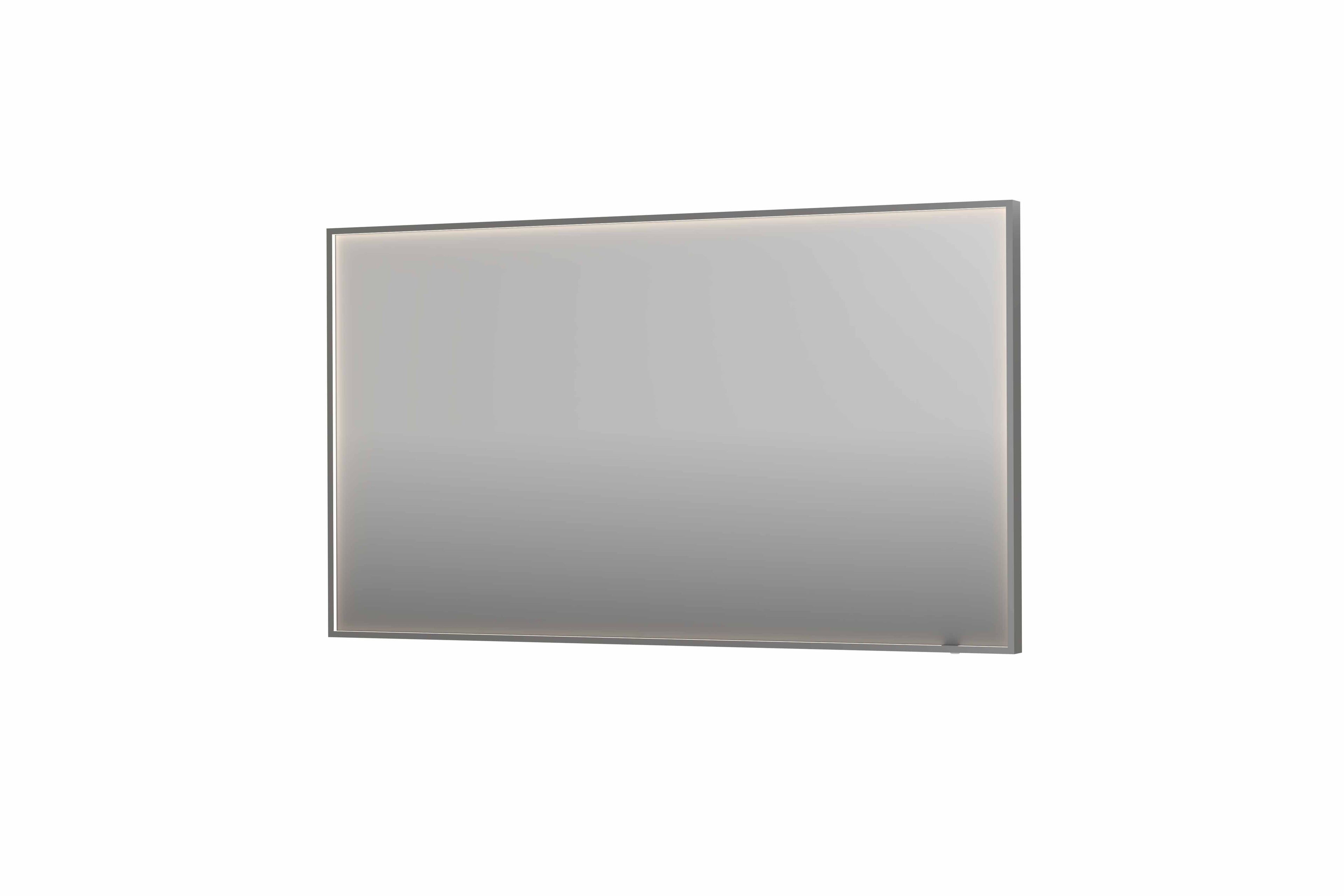 Ink SP19 spiegel in kader 140x80cm directe LED verlichting rondom - geborsteld RVS