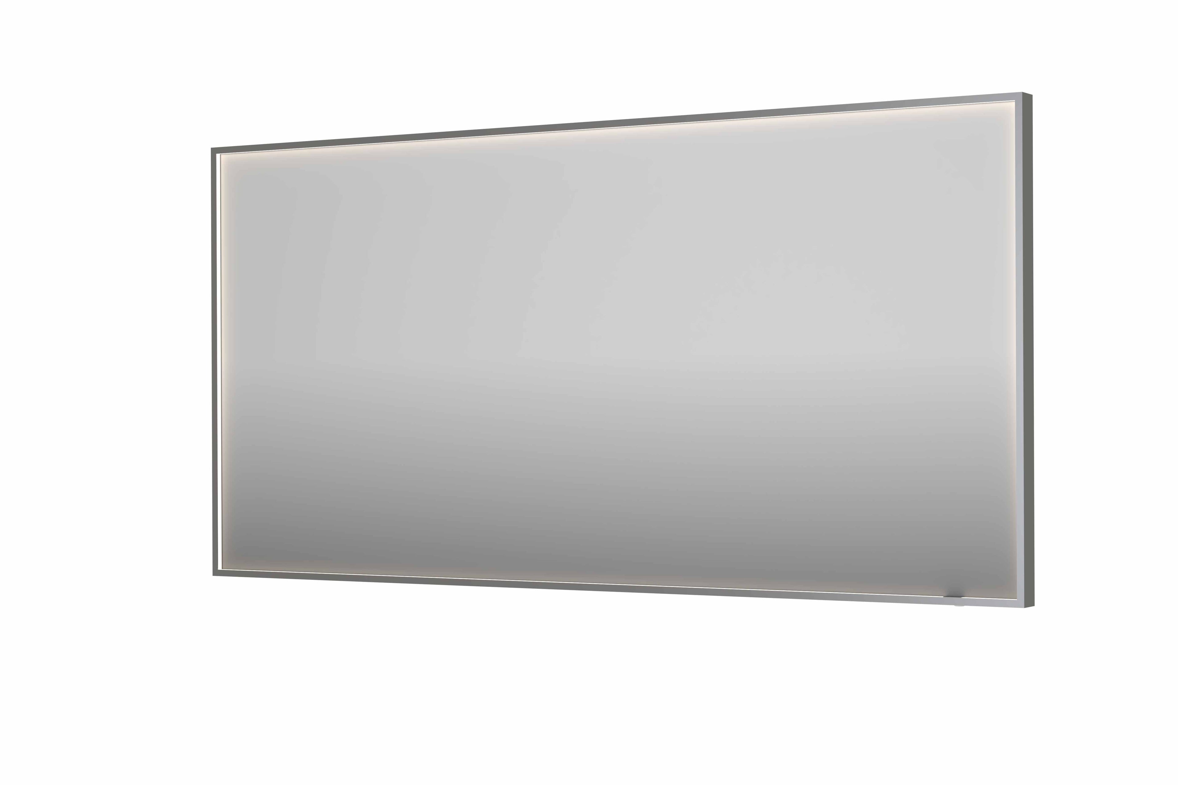 Ink SP19 spiegel in kader 160x80cm directe LED verlichting rondom - geborsteld RVS