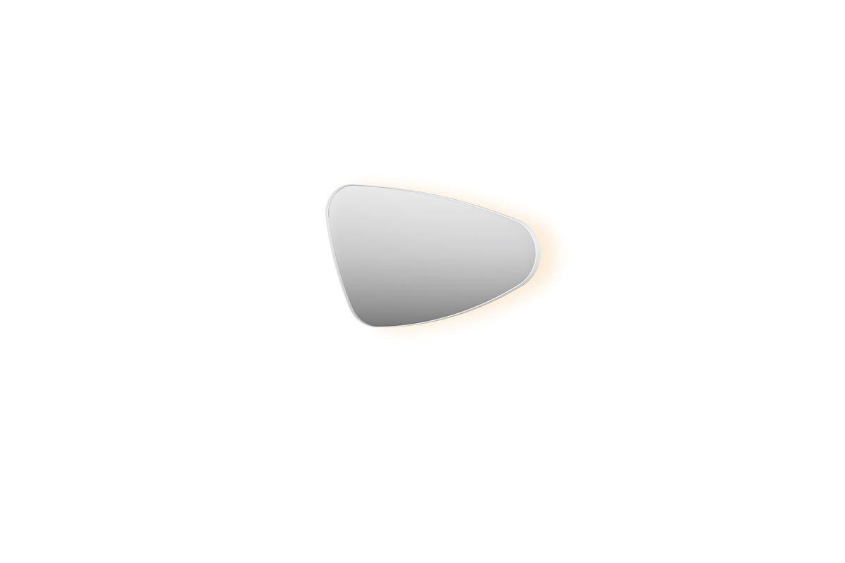 Ink SP23 spiegel organisch in kader 80x50cm indirecte LED - rechts - mat wit