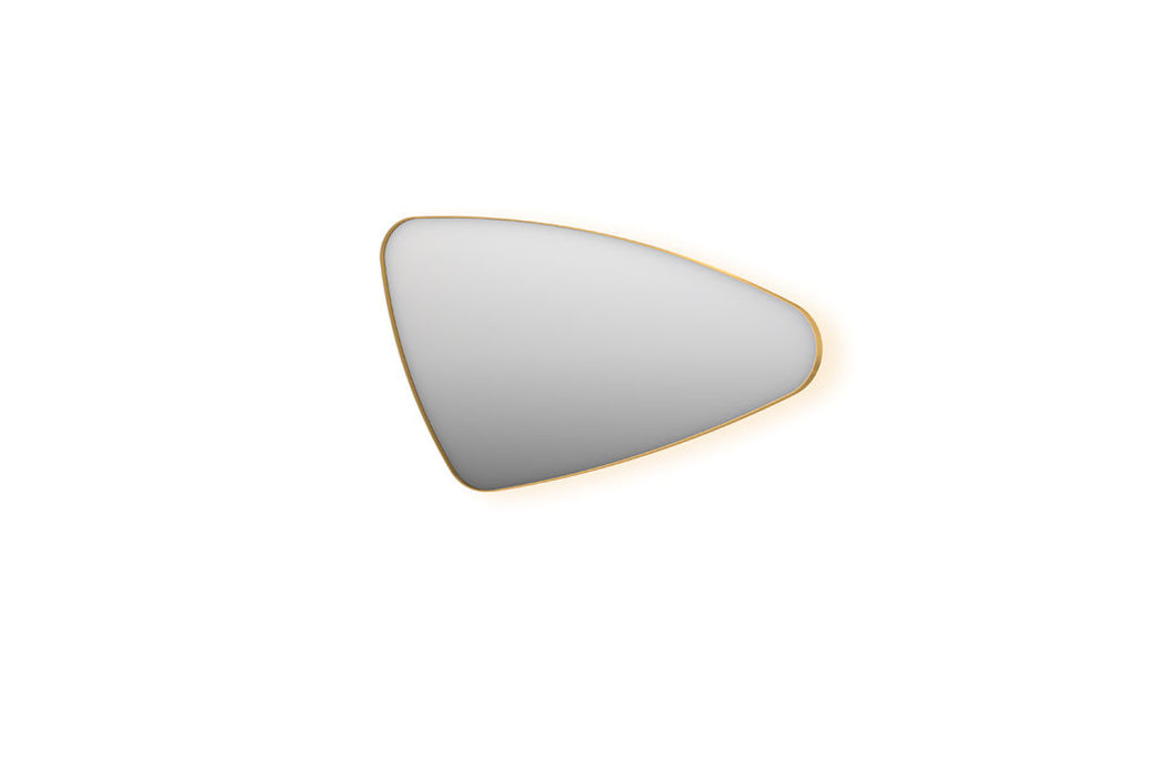 Ink SP23 spiegel 120 x 70 cm op frame met indirecte LED rondom rechter versie - geborsteld mat goud - 8409227