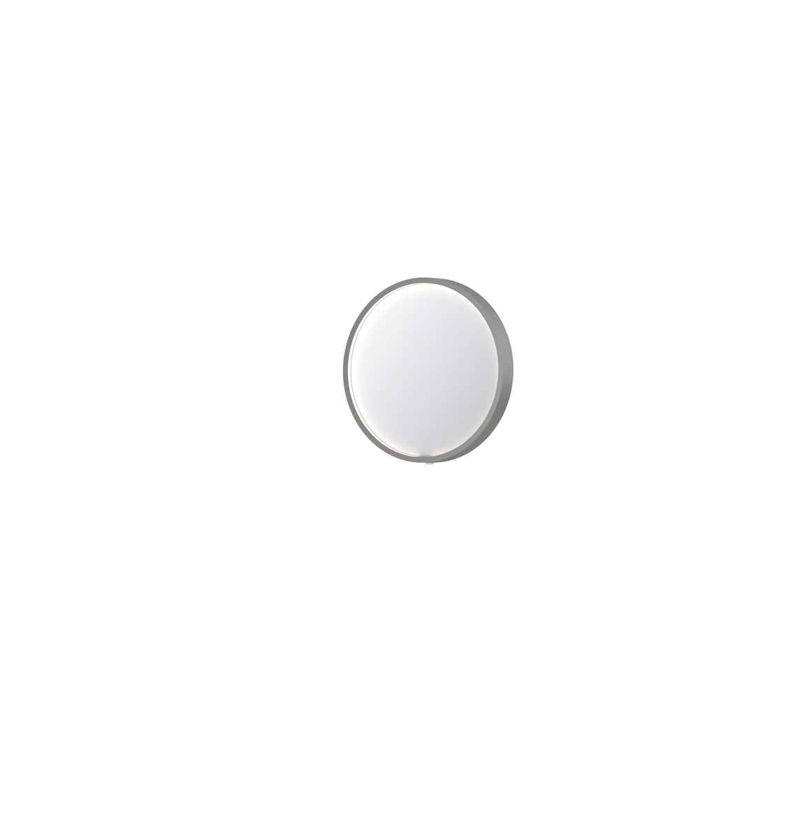 Ink SP24 spiegel rond in kader 40cm directe LED - geborsteld RVS