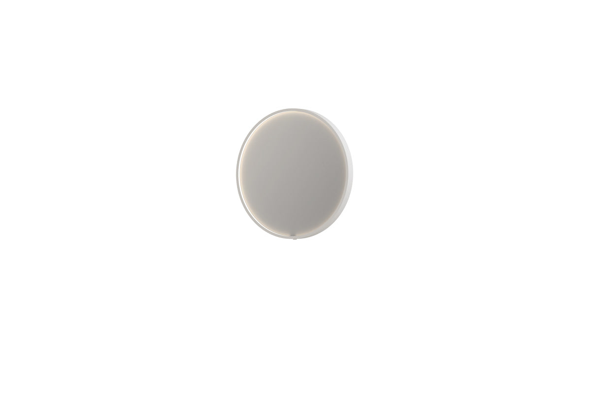 Ink SP24 spiegel rond in kader 60cm directe LED - mat wit