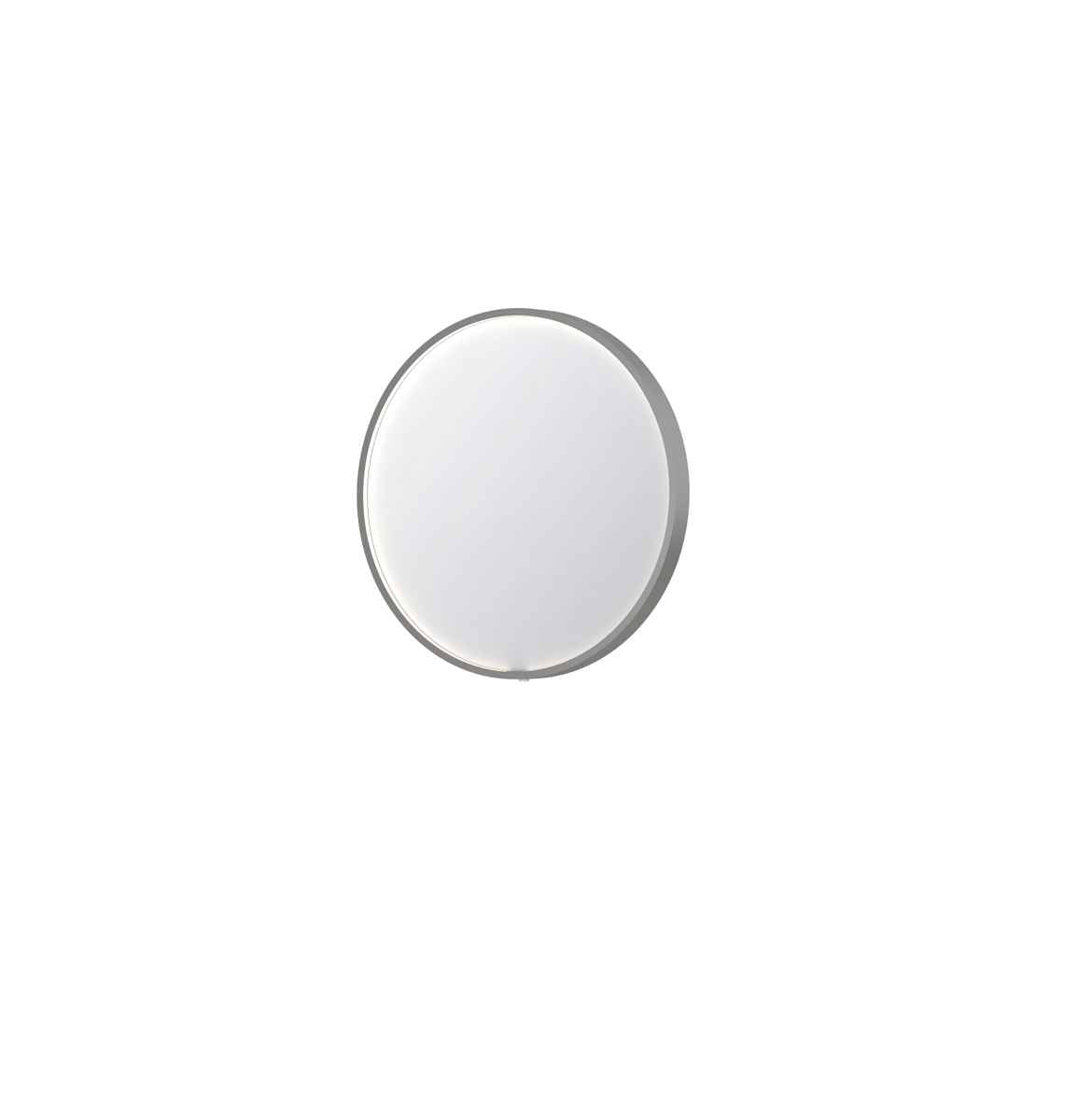 Ink SP24 spiegel rond in kader 60cm directe LED - geborsteld RVS