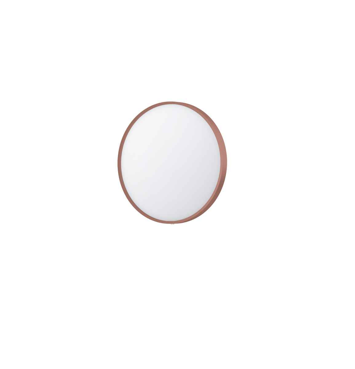 Ink SP24 spiegel rond in kader 60cm directe LED - geborsteld koper