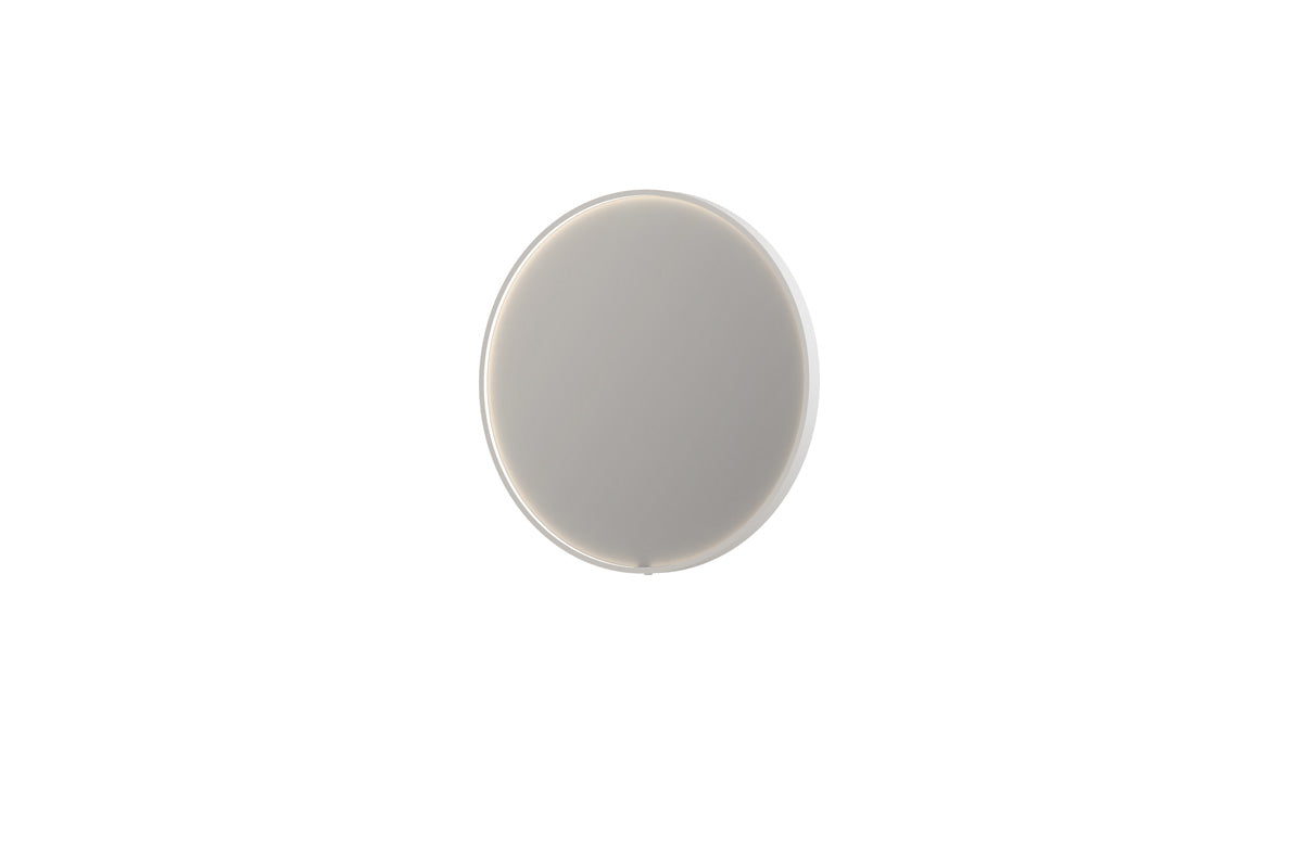 Ink SP24 spiegel rond in kader 80cm directe LED - mat wit