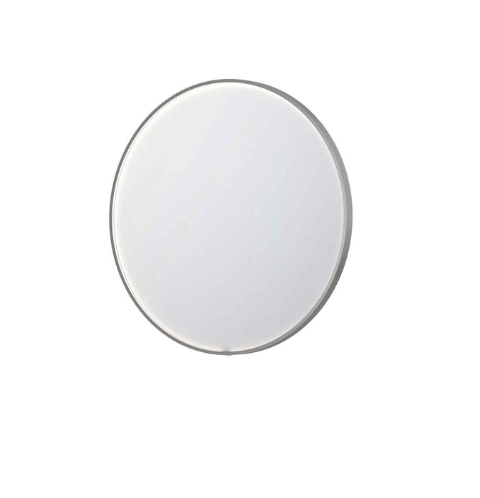 Ink SP24 spiegel rond 100cm met kader - direct LED verlichting rondom, geborsteld metaal zwart - 8409458